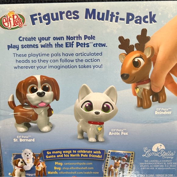 The Elf on the Shelf - Elf Pets Figures St. Bernard, Reindeer, Arctic Fox NIB - Picture 5 of 7